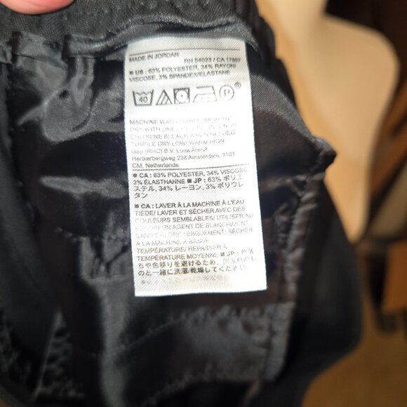 Banana Republic Hayden Pull-On Tapered Soft Ankle Pant, Black - Women's 6 - Picture 4 of 4